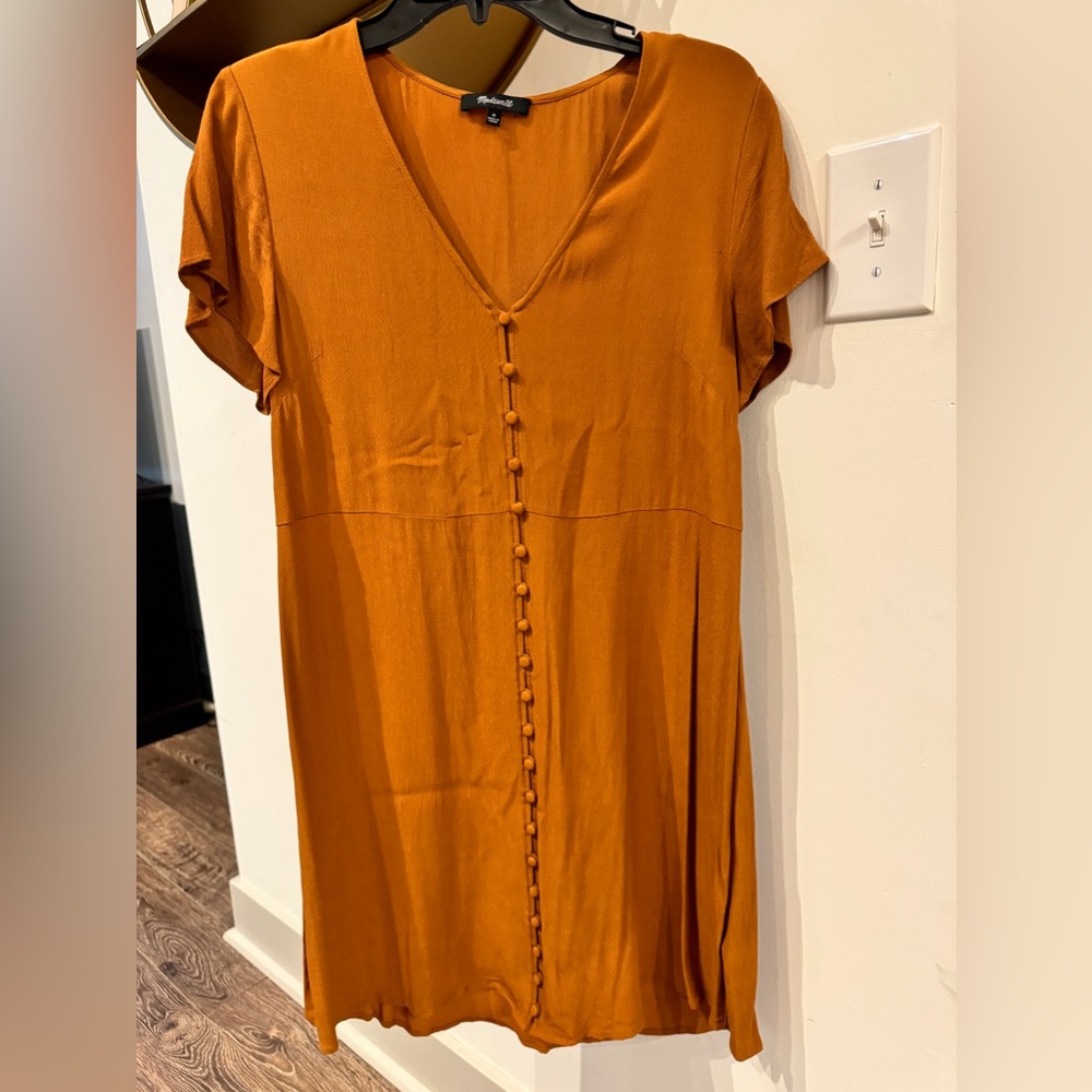 Madewell button mini-dress